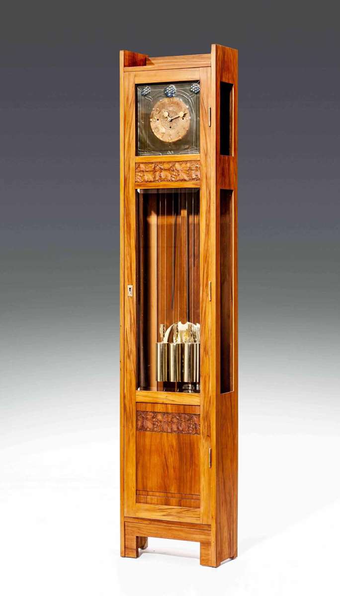 ART NOUVEAU LONG CASE CLOCK
with dial from Georg Klimt
